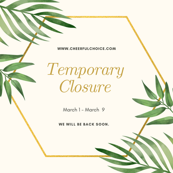 Temporary Closure in March