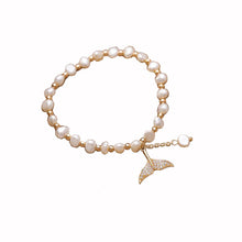 Load image into Gallery viewer, Bracelet Freshwater Pearls Mermaid Tail
