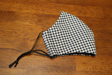 Load image into Gallery viewer, Handmade Fabric Face Mask Covering - Houndstooth
