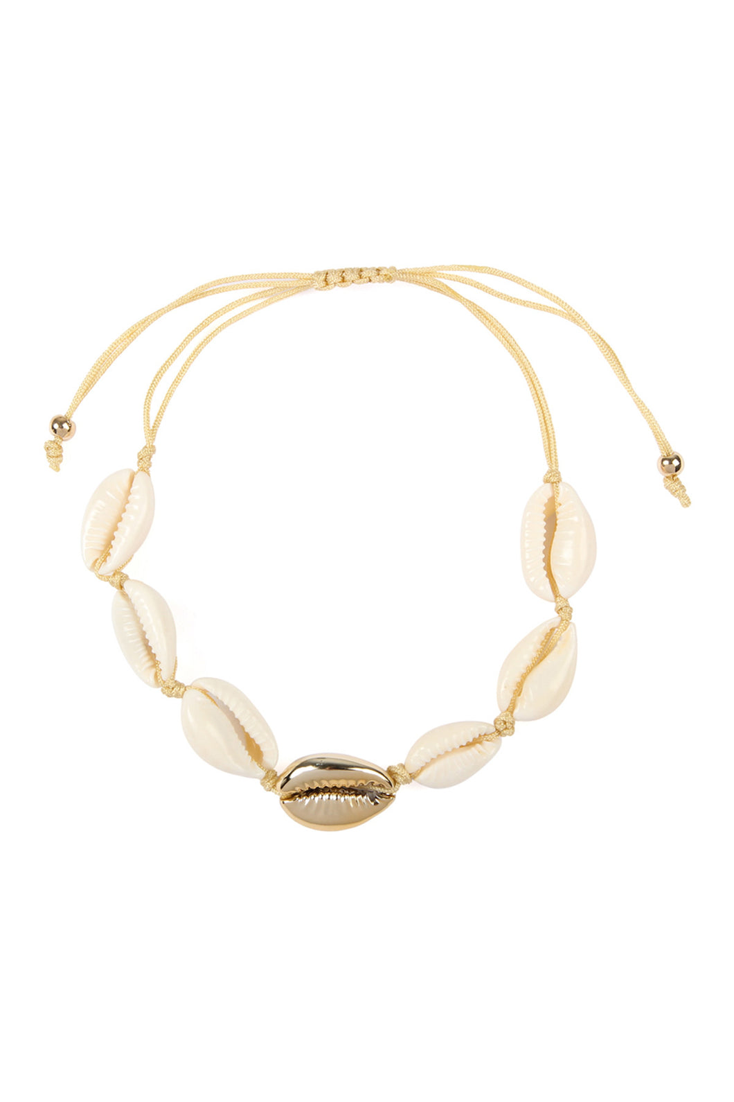 Bracelet Seashell Gold Knot Shells