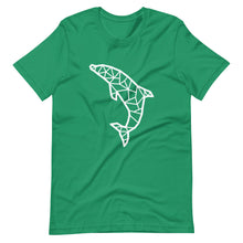 Load image into Gallery viewer, Unisex T-shirt - Dolphin Geometric Lines
